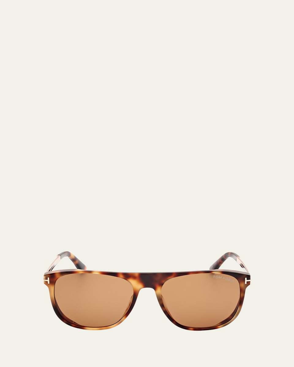 Lionel Acetate & Metal Square Sunglasses
